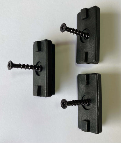 Pack 20 Clips Unión Deck + Tornillo - Black
