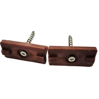 Pack 20 Clips Unión Deck + Tornillo - Coffee