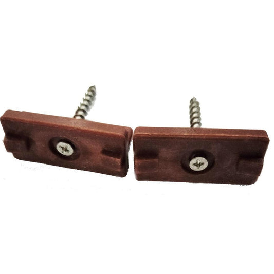 Pack 20 Clips Unión Deck + Tornillo - Coffee