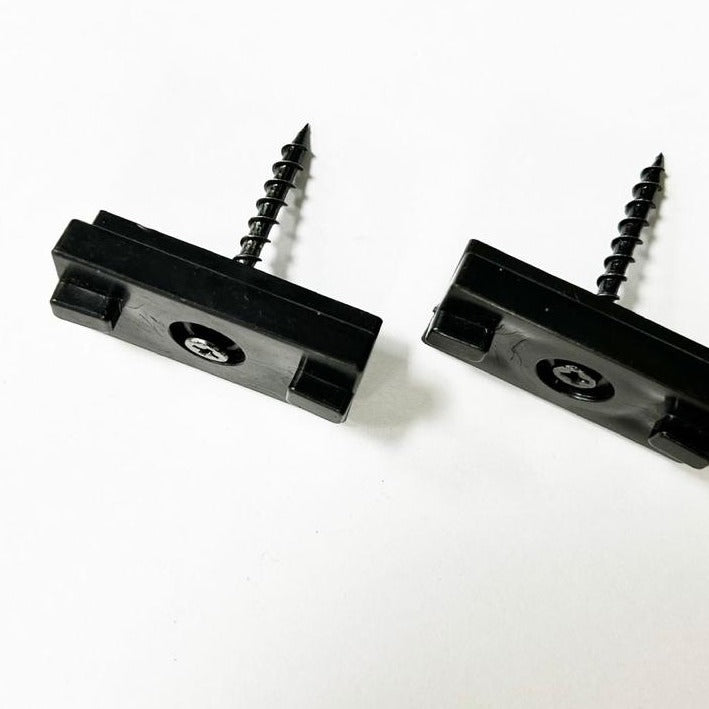 Pack 20 Clips Unión Deck + Tornillo - Black